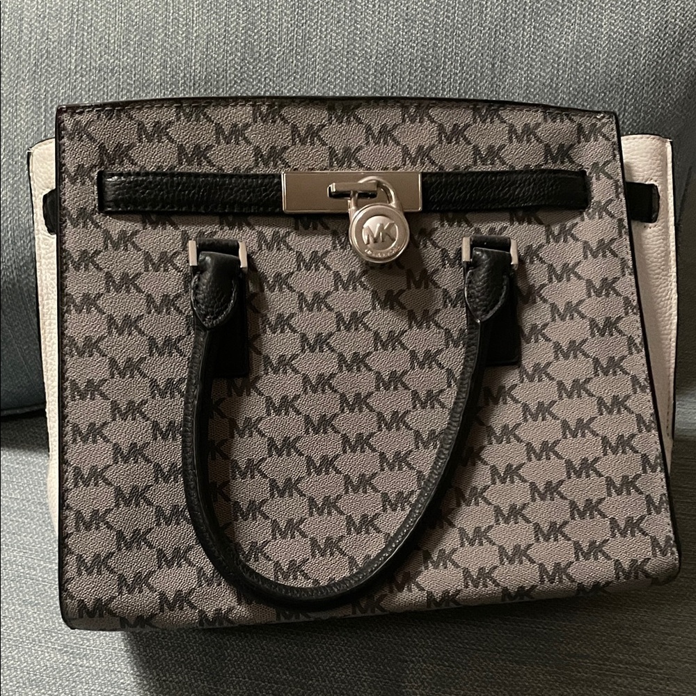 Michael Kors Black and Gray Satchel